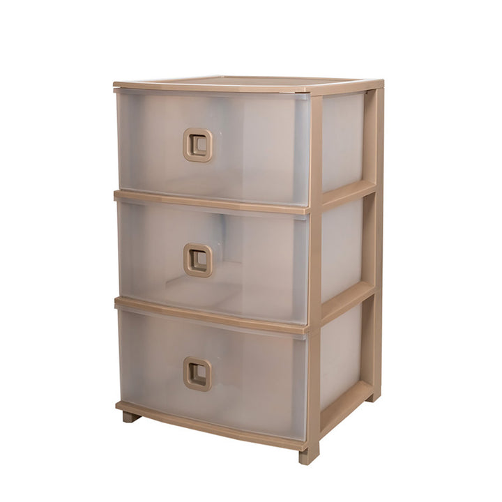 BELLI E FORTI - Cassettiera Pratika Plus 3 cassetti Tortora - h61x37,5x37 cm