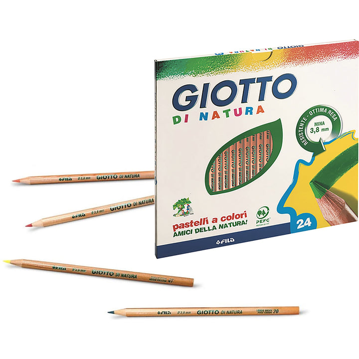 FILA - Giotto di Natura Pastelli a colori 24 pezzi