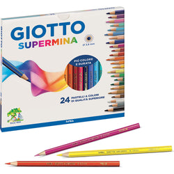 FILA - Giotto Supermina Pastelli a colori 24 pezzi