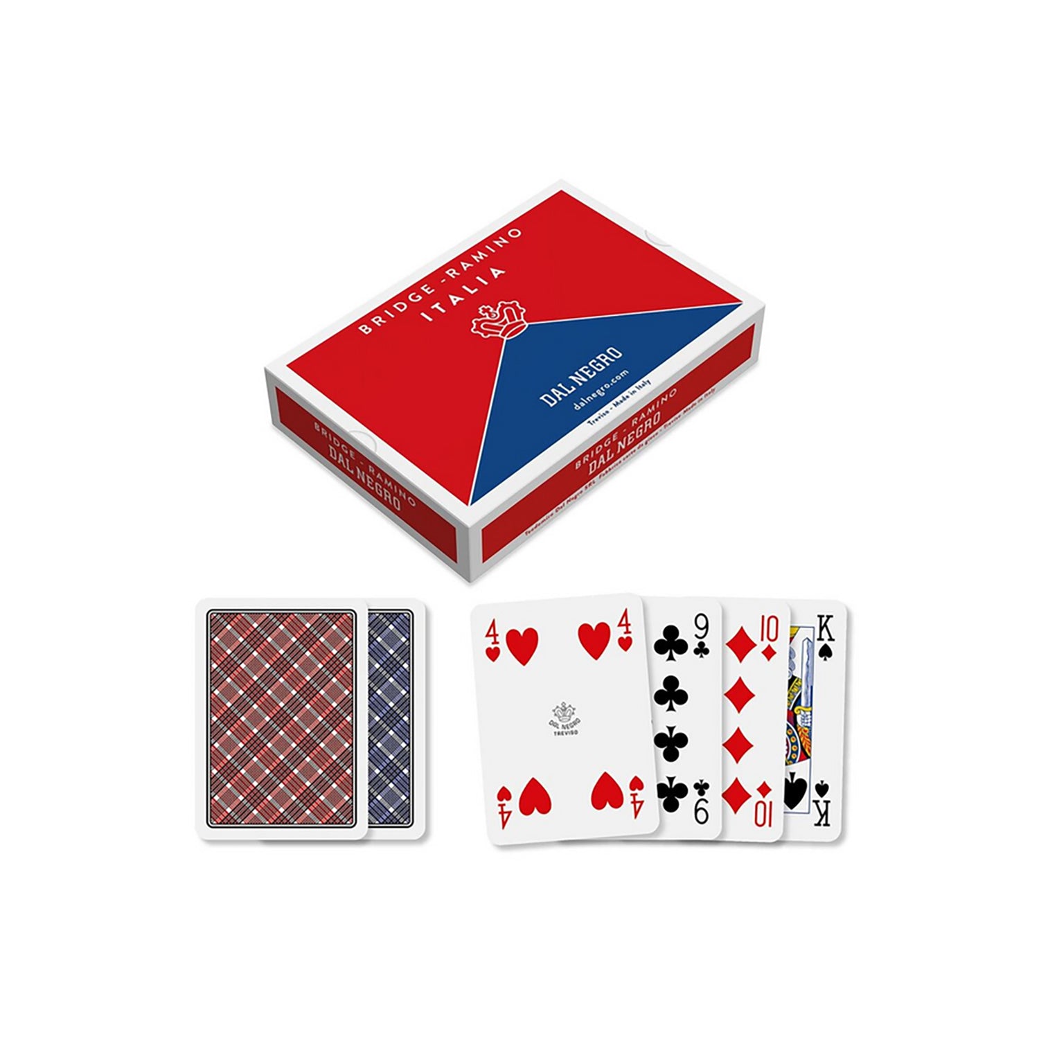 DAL NEGRO - Carte Ramino Italia - 2 Mazzi da 55 Carte per Ramino, Bridge e Poker