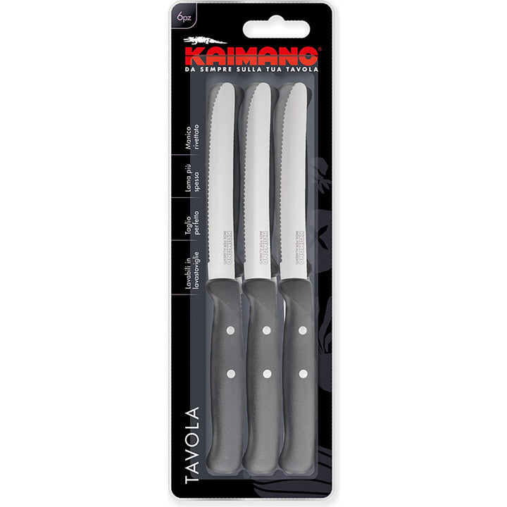 FISKARS - Kaimano Coltelli da tavola Serie Premium - set 6 pezzi