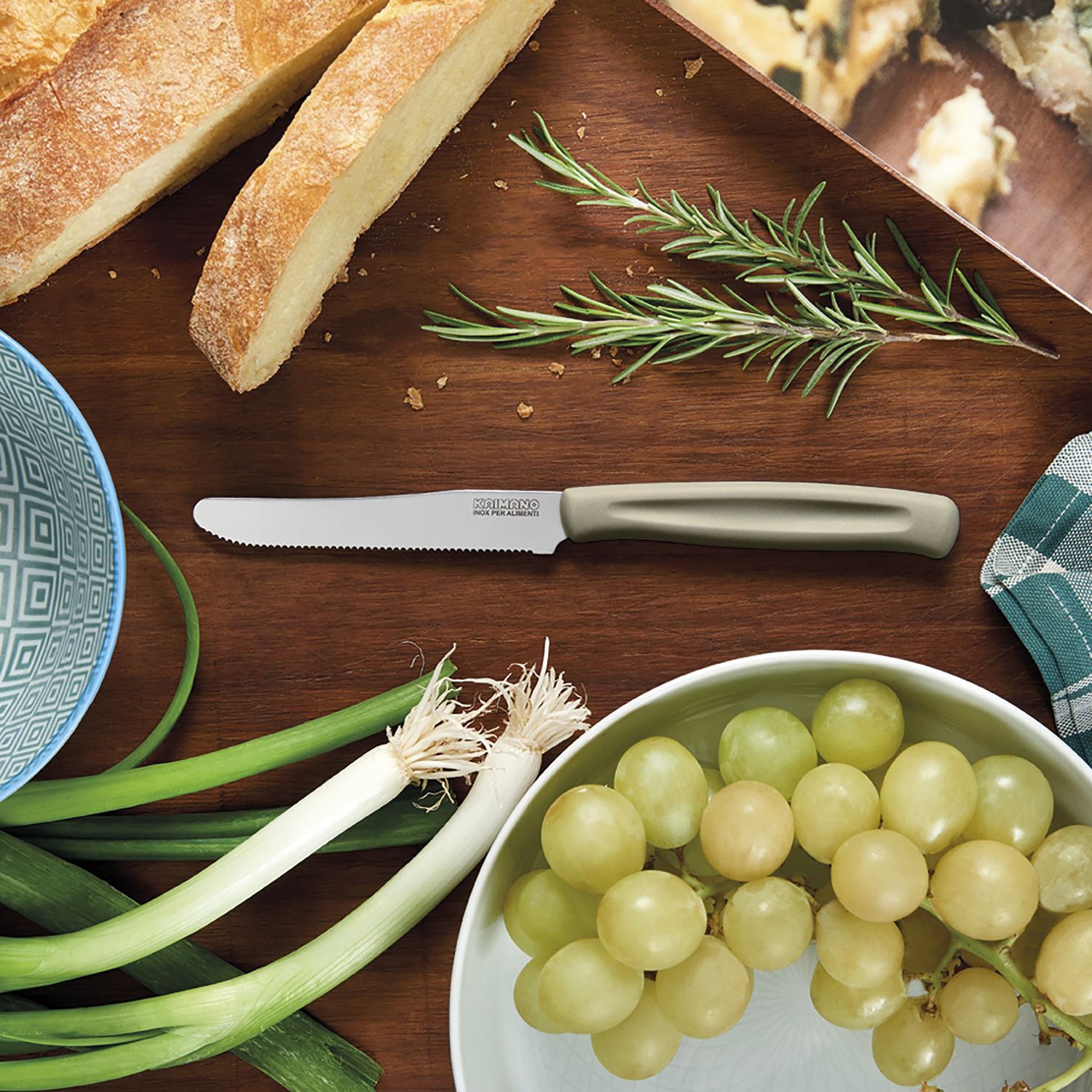 FISKARS - Kaimano Coltello da tavola Tortora Serie Dinamik - set 6 pezzi