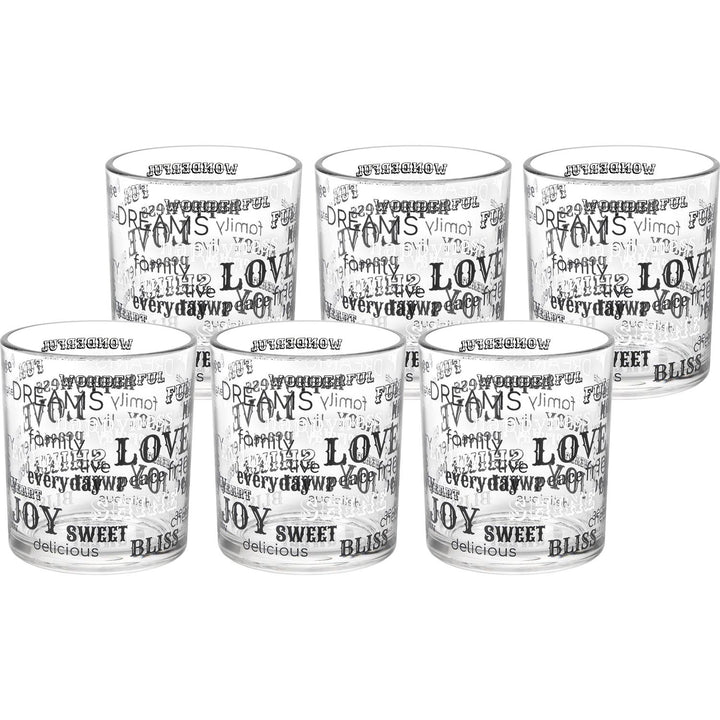 DECOVER - Bicchiere acqua in vetro Collezione Bliss 25 cl - set 6 pezzi