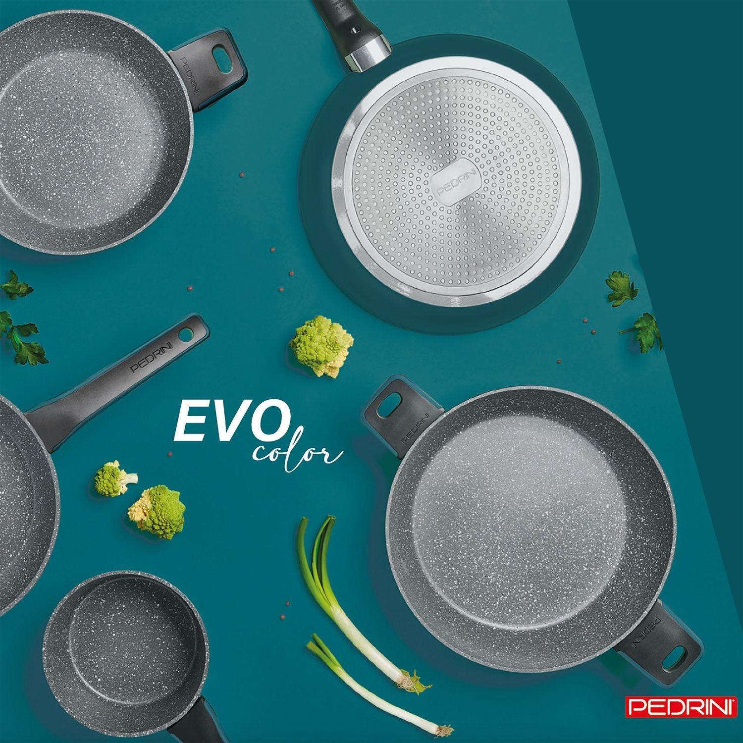 PEDRINI - Saltapasta Evo Color Petrolio diametro 28 cm