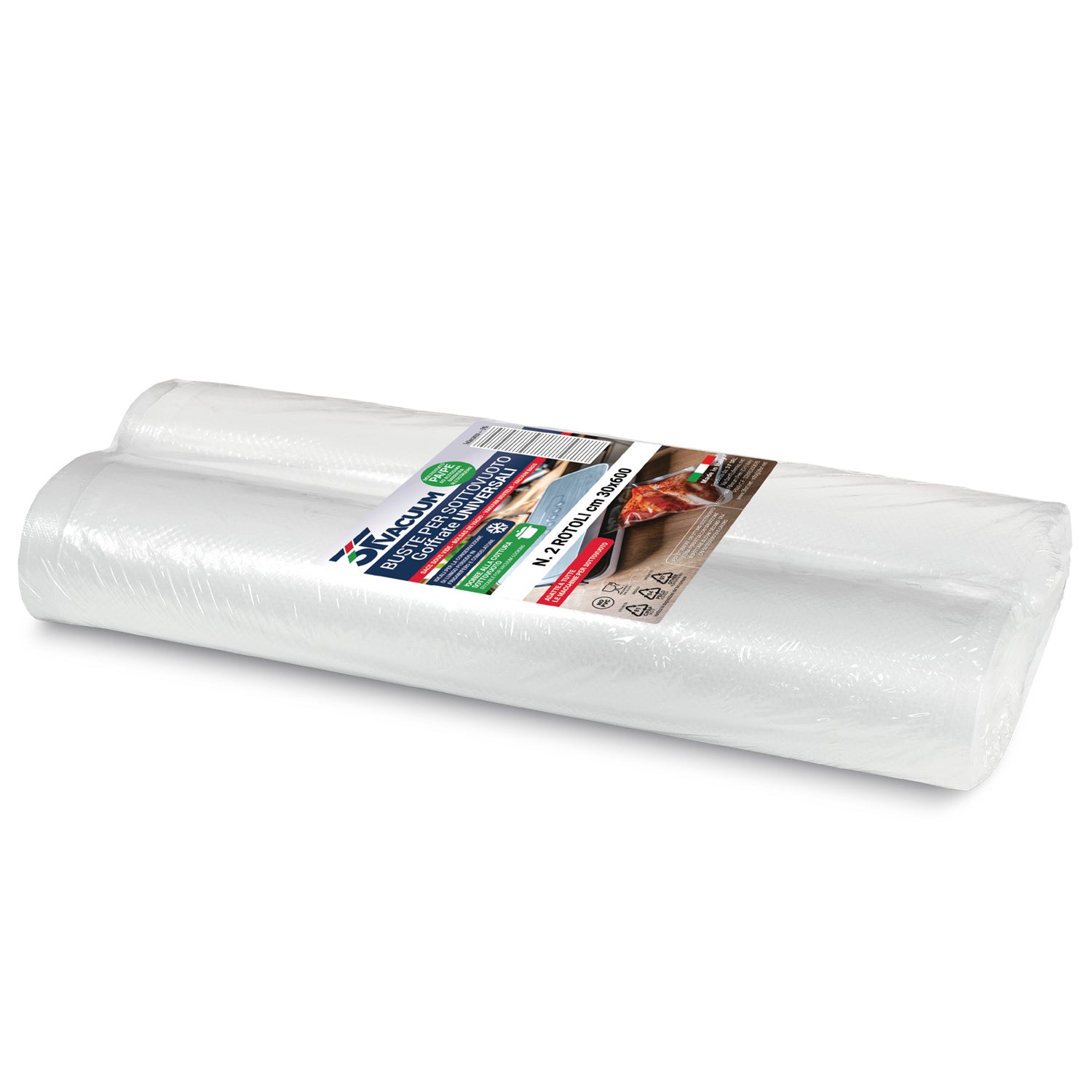 3F - Rotoli Sottovuoto Goffrati Universali 3F Vacuum 30x600 cm 2 Pezzi