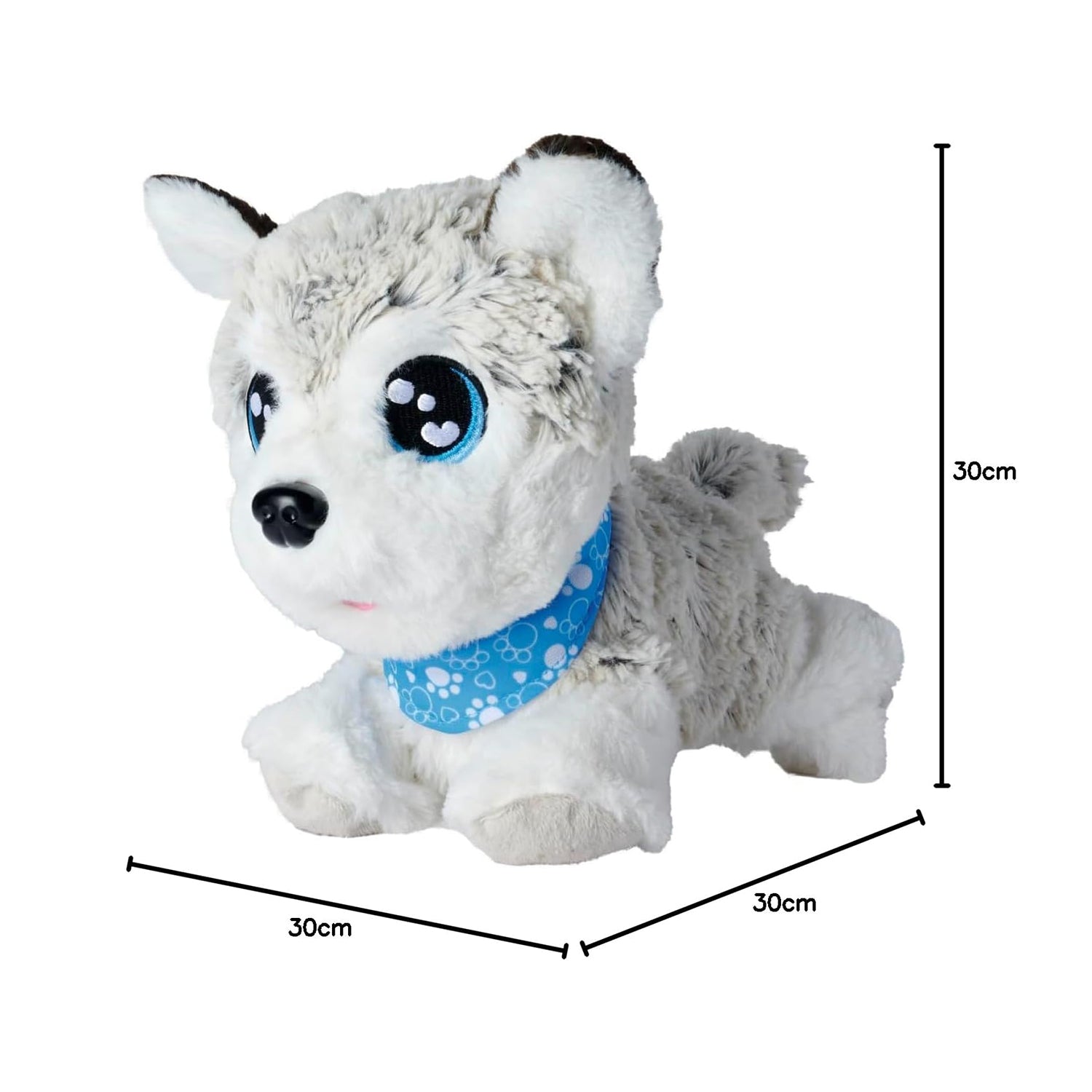 SIMBA - Chi Chi Love Happy Husky Interattivo con Comandi Vocali e Oltre 60 Suoni h30 cm