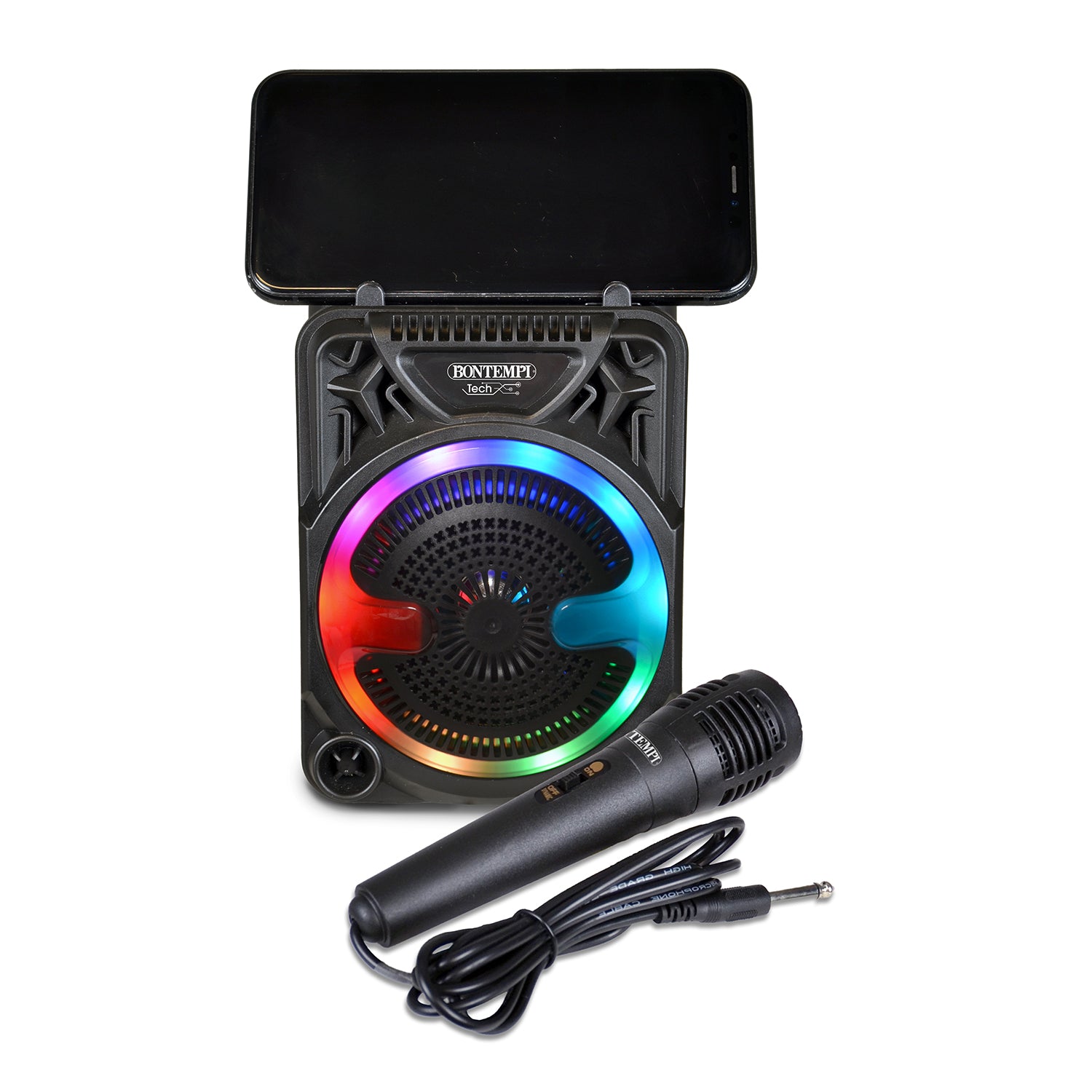 BONTEMPI - Mini Speaker Wireless Tech con Microfono e Luci RGB