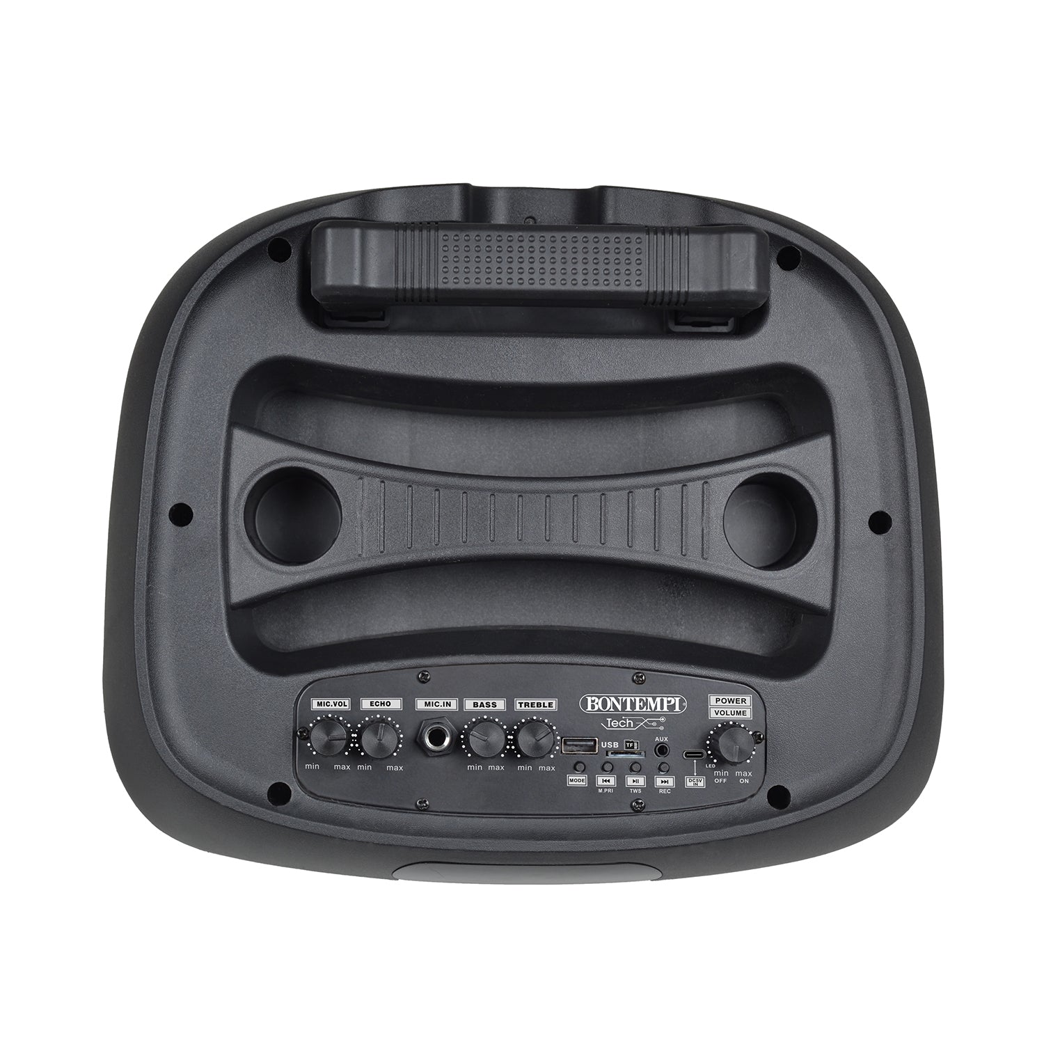 BONTEMPI - Speaker Bluetooth Wireless Trolley Tech 300W con 2 Microfoni e Luci RGB