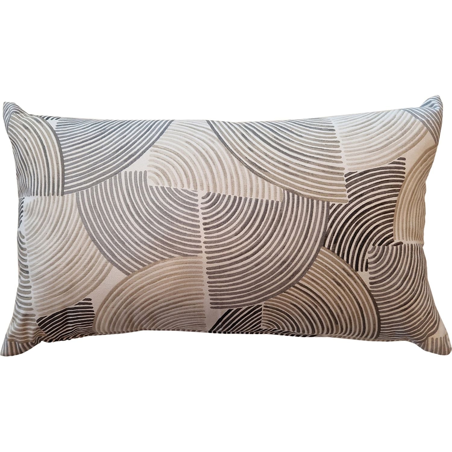 OLIBÒ - Cuscino Arredo Geometrico Beige 30x50 cm