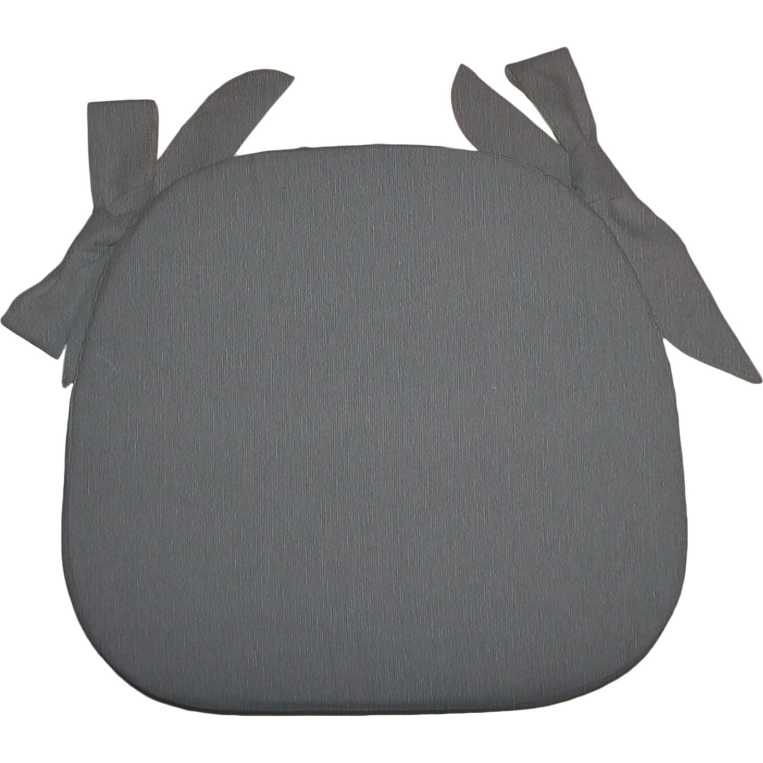 OLIBÒ - Cuscino Sedia Garda Tinta Unita Grigio Scuro - 40x37 cm spessore 6 cm