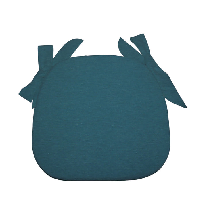 OLIBÒ - Cuscino Sedia Garda Tinta Unita Petrolio - 40x37 cm spessore 6 cm