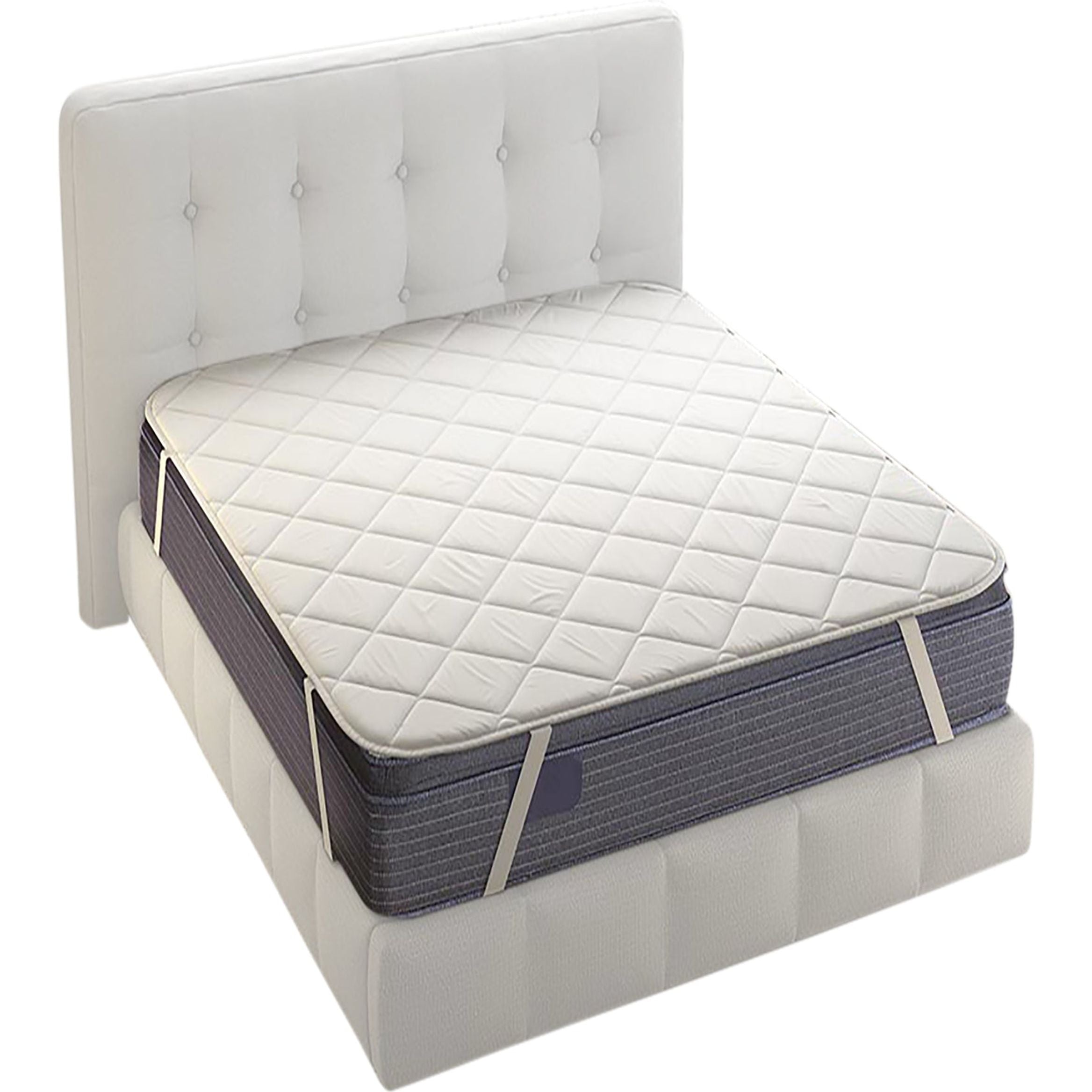 IRGE - Topper trapuntato con elastici 1 piazza - 90x200 cm