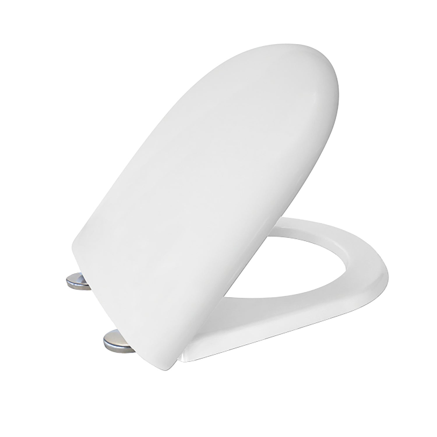 SANIPLAST - Copriwater Universale Uno N Bianco con cerniere in acciaio inox regolabili