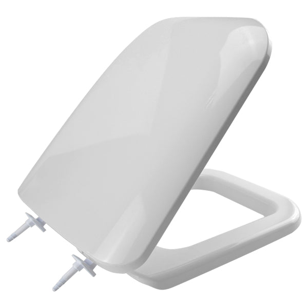 SANIPLAST - Copriwater Universale Double Bianco con cerniere in nylon per mod. Conca