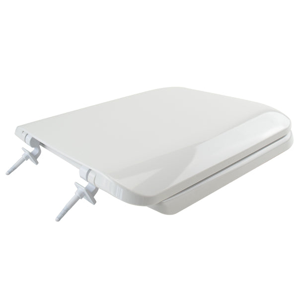 SANIPLAST - Copriwater Universale Double Bianco con cerniere in nylon per mod. Conca