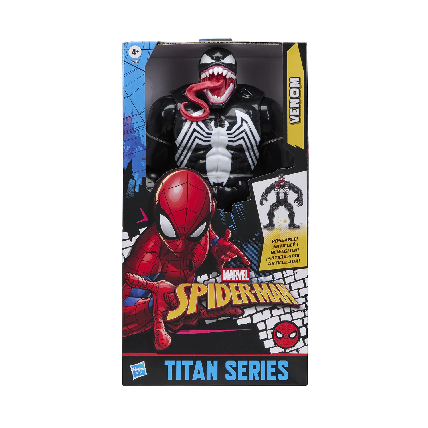 HASBRO - Marvel Spider-Man Titan Series Venom Action Figure 30 cm 4+ Anni