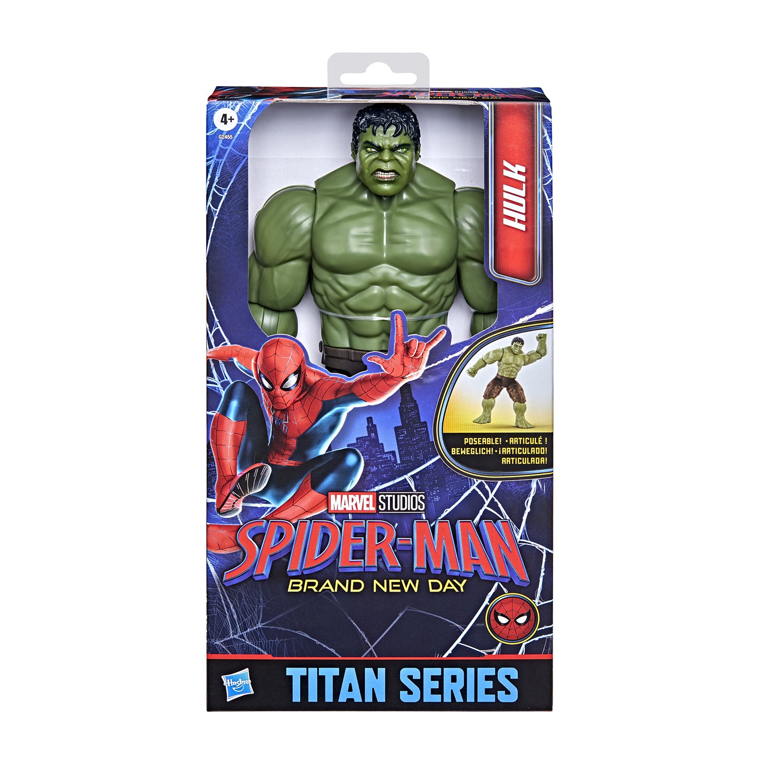 HASBRO - Marvel Spider-Man Titan Series Hulk Action Figure 30 cm 4+ Anni