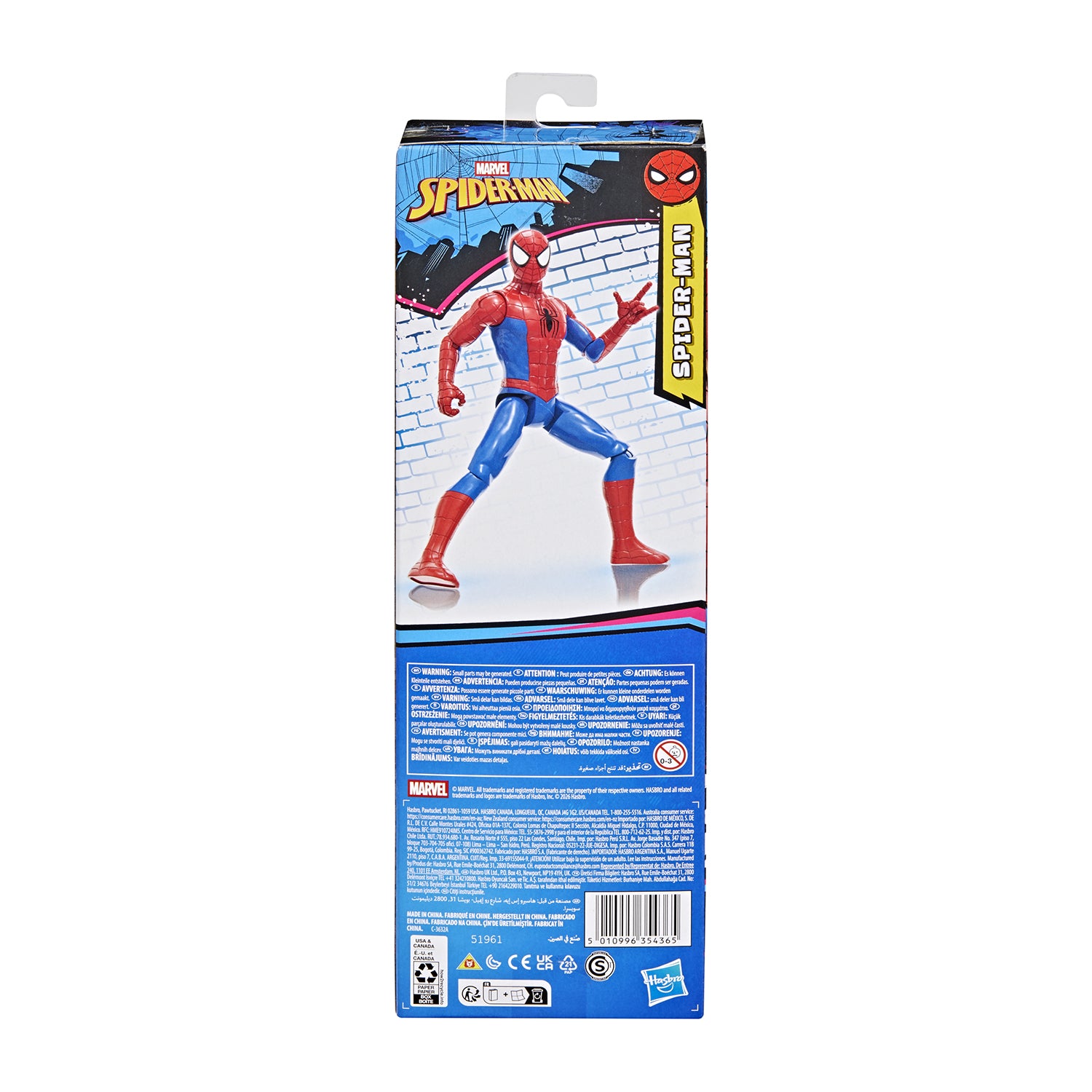 HASBRO - Marvel Spider-Man Titan Series Action Figure 30 cm 4+ Anni