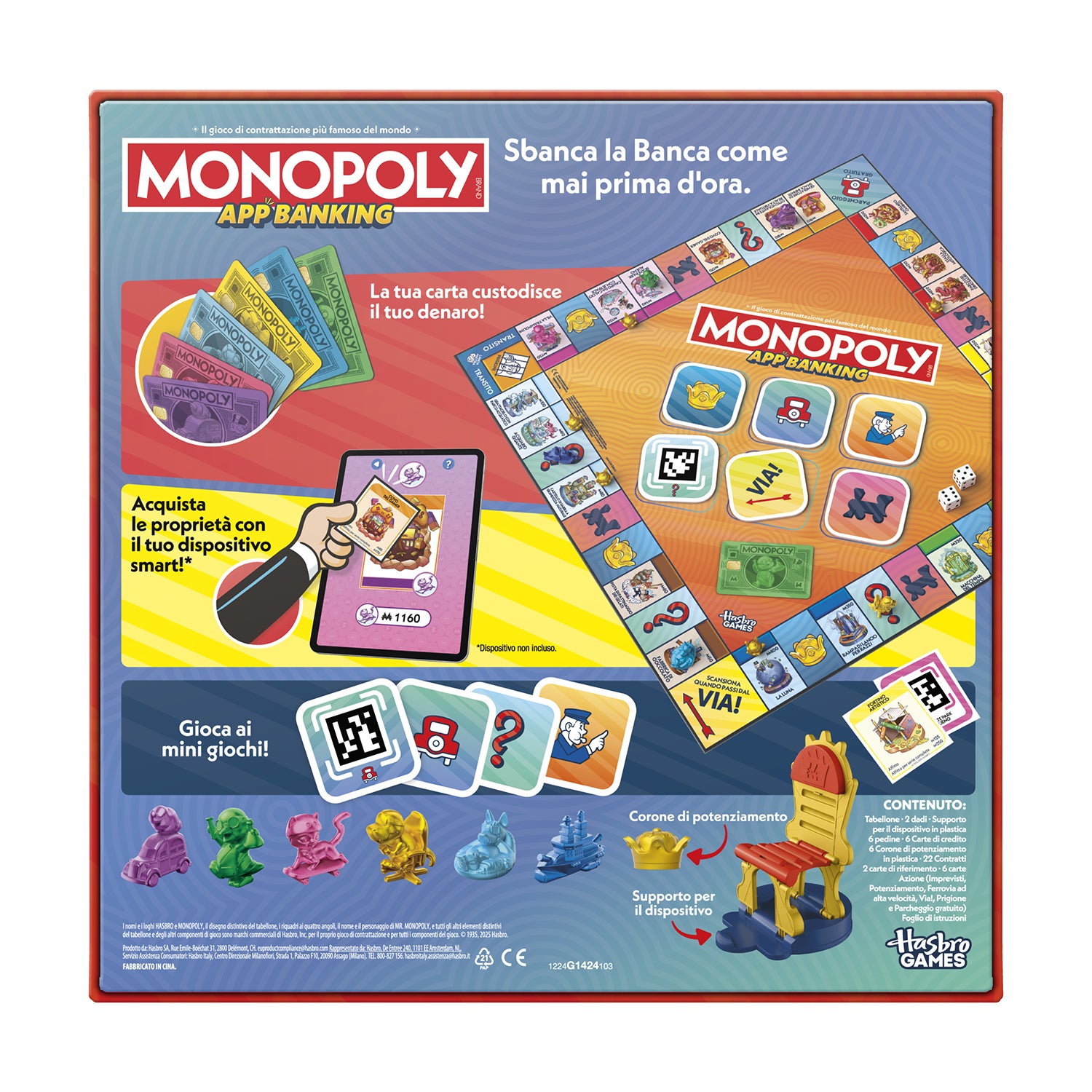 HASBRO - Monopoly App Banking Gioco da Tavolo con App