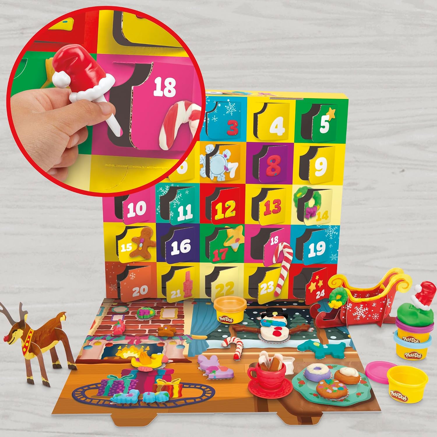 HASBRO - Play Doh Calendario dell’Avvento 24 Giorni