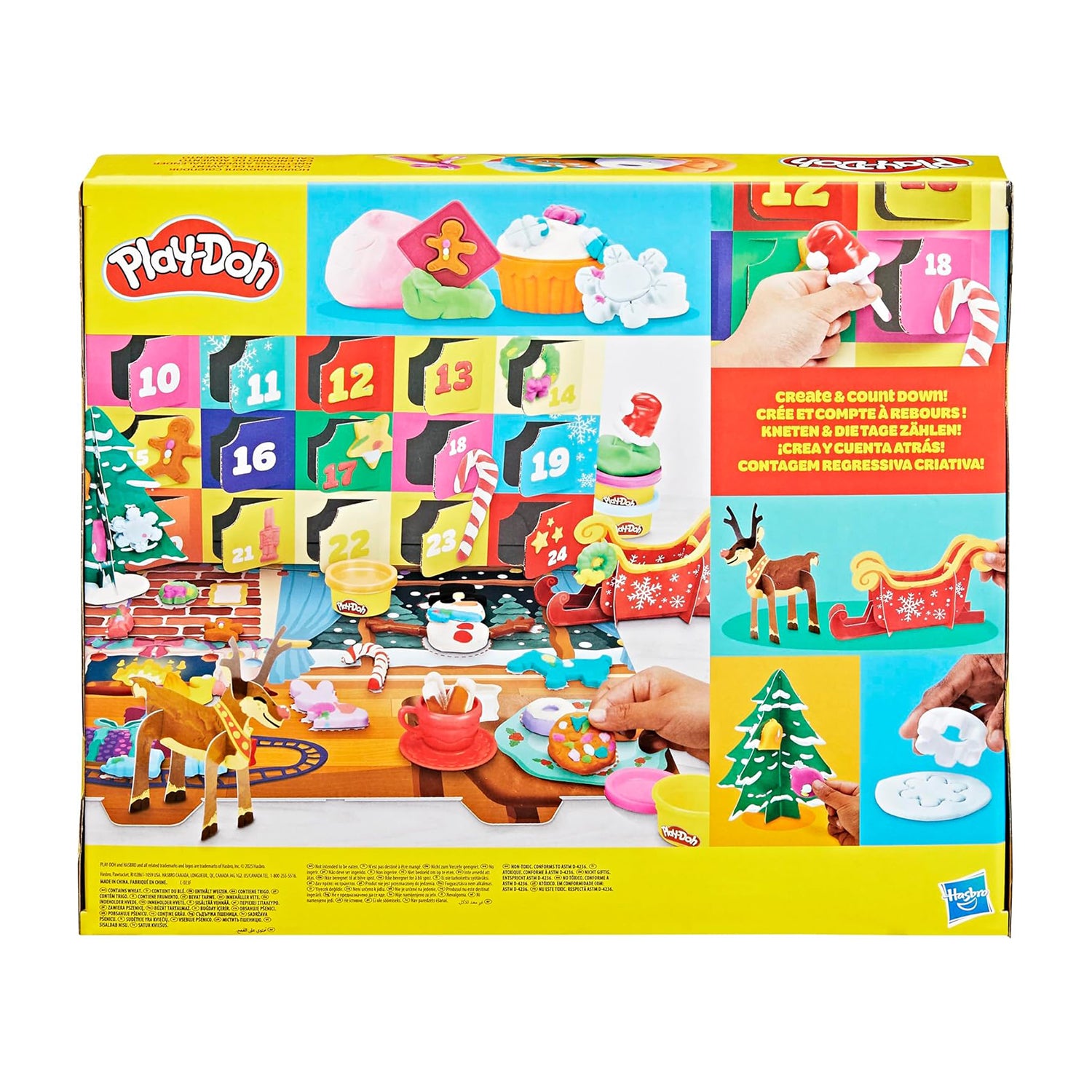 HASBRO - Play Doh Calendario dell’Avvento 24 Giorni