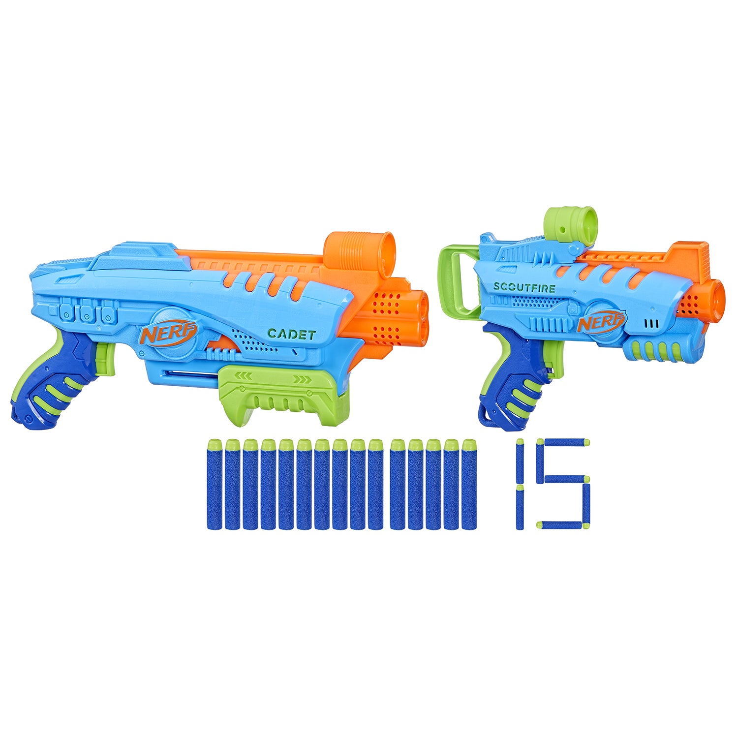 HASBRO - Nerf Elite Junior Ultimate Starter Set - 2 Blaster + 15 Dardi
