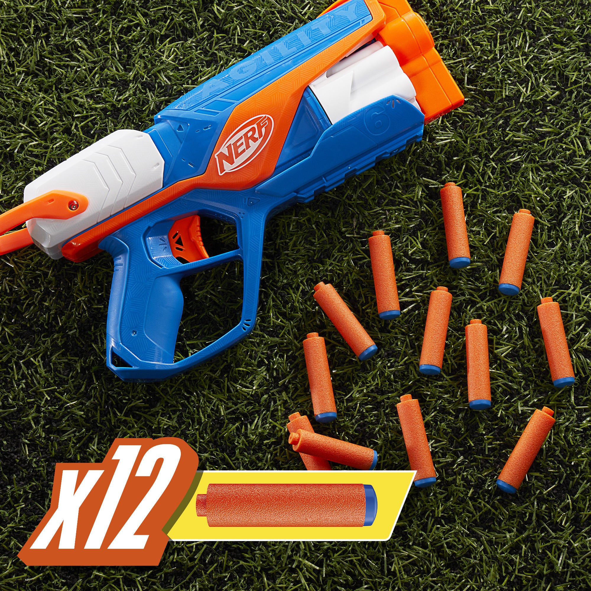 HASBRO - Nerf N Series Agility 12 Dardi inclusi