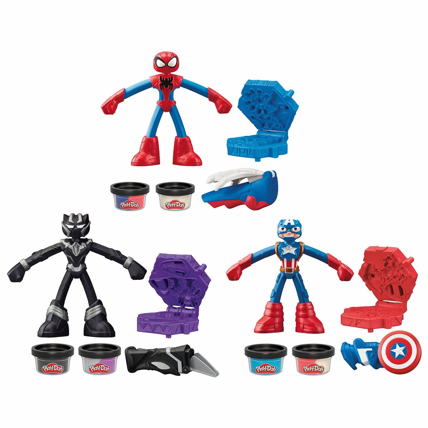 HASBRO - Play-Doh Marvel Figures - Personaggi e Accessori