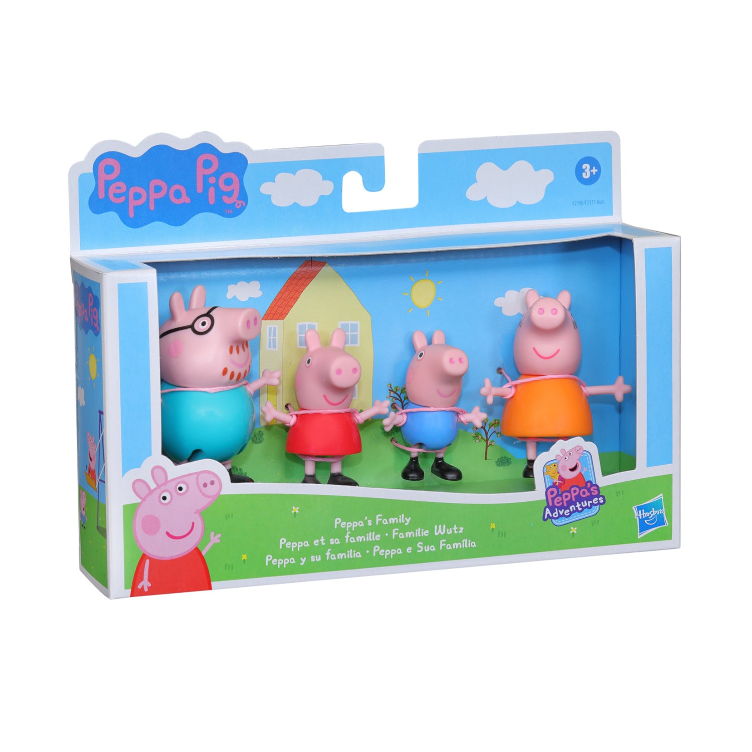 HASBRO - Peppa Pig Peppa’s Adventures Family - Set Famiglia 4 Personaggi