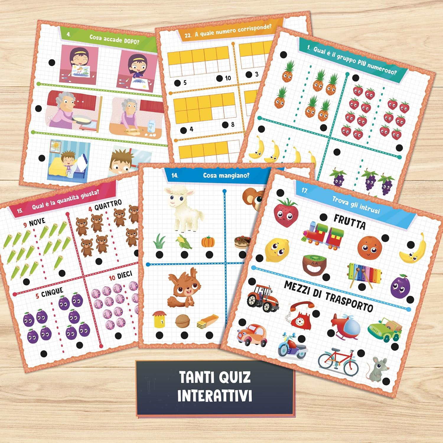 LISCIANI - Carotina Prima Maestra - Giochi Educativi 3-6 Anni (ABC, Prime Parole, Numeri e Logica)