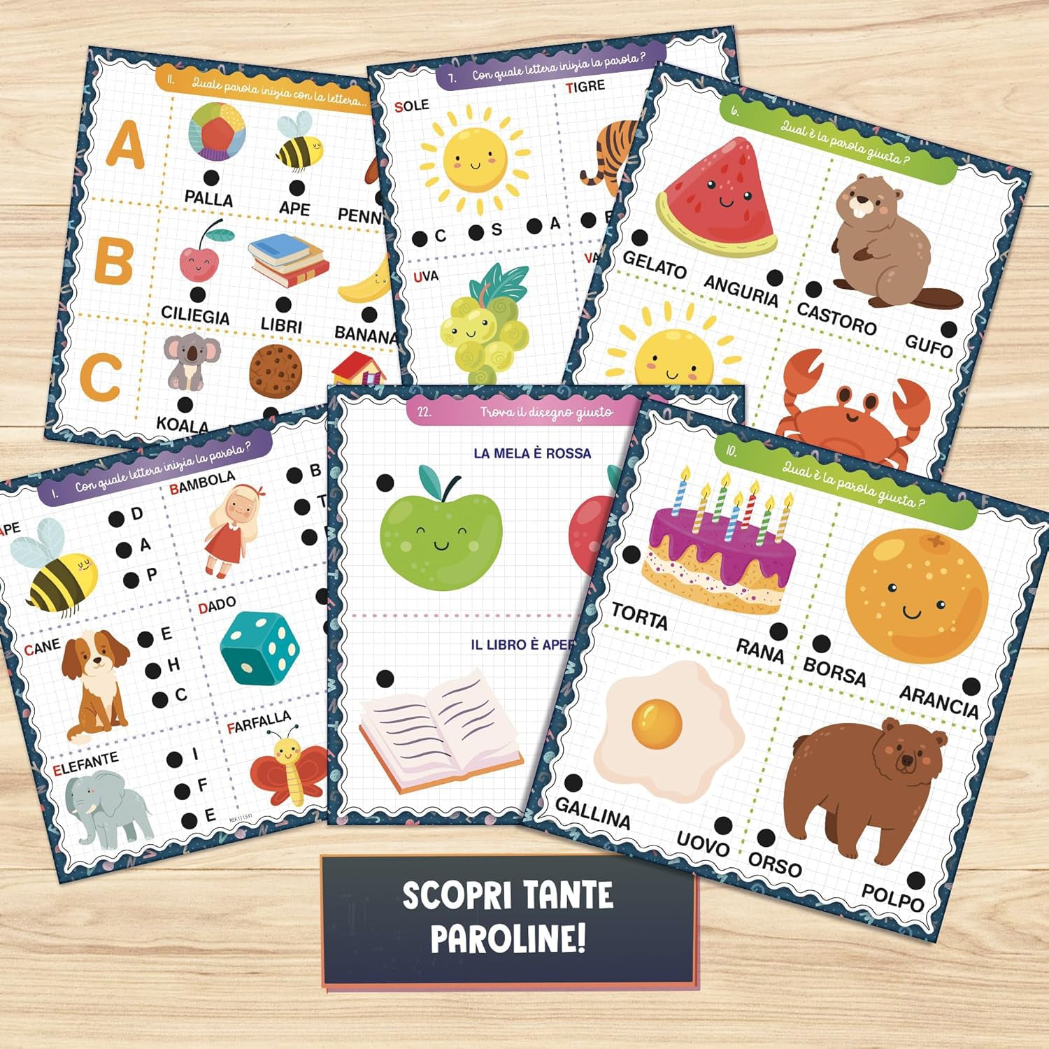 LISCIANI - Carotina Prima Maestra - Giochi Educativi 3-6 Anni (ABC, Prime Parole, Numeri e Logica)