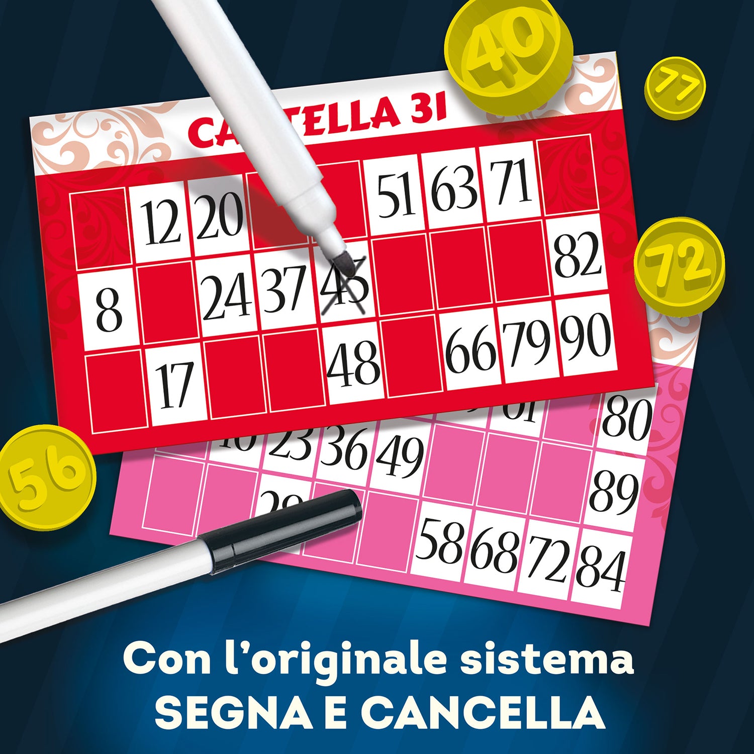 LISCIANI - Ludoteca Tombola Segna e Cancella 48 Cartelle
