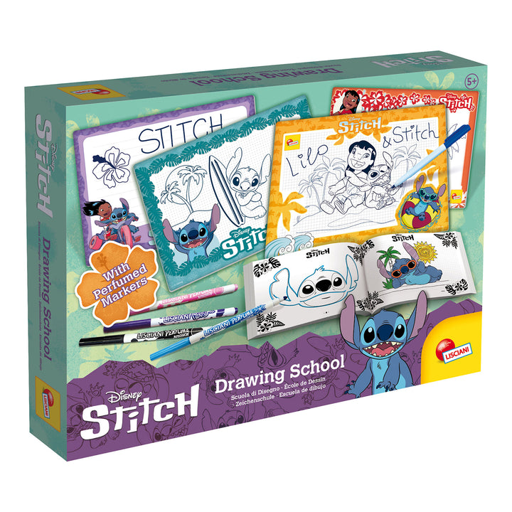 LISCIANI - Disney Stitch Scuola di Disegno - Kit Creativo Bambini