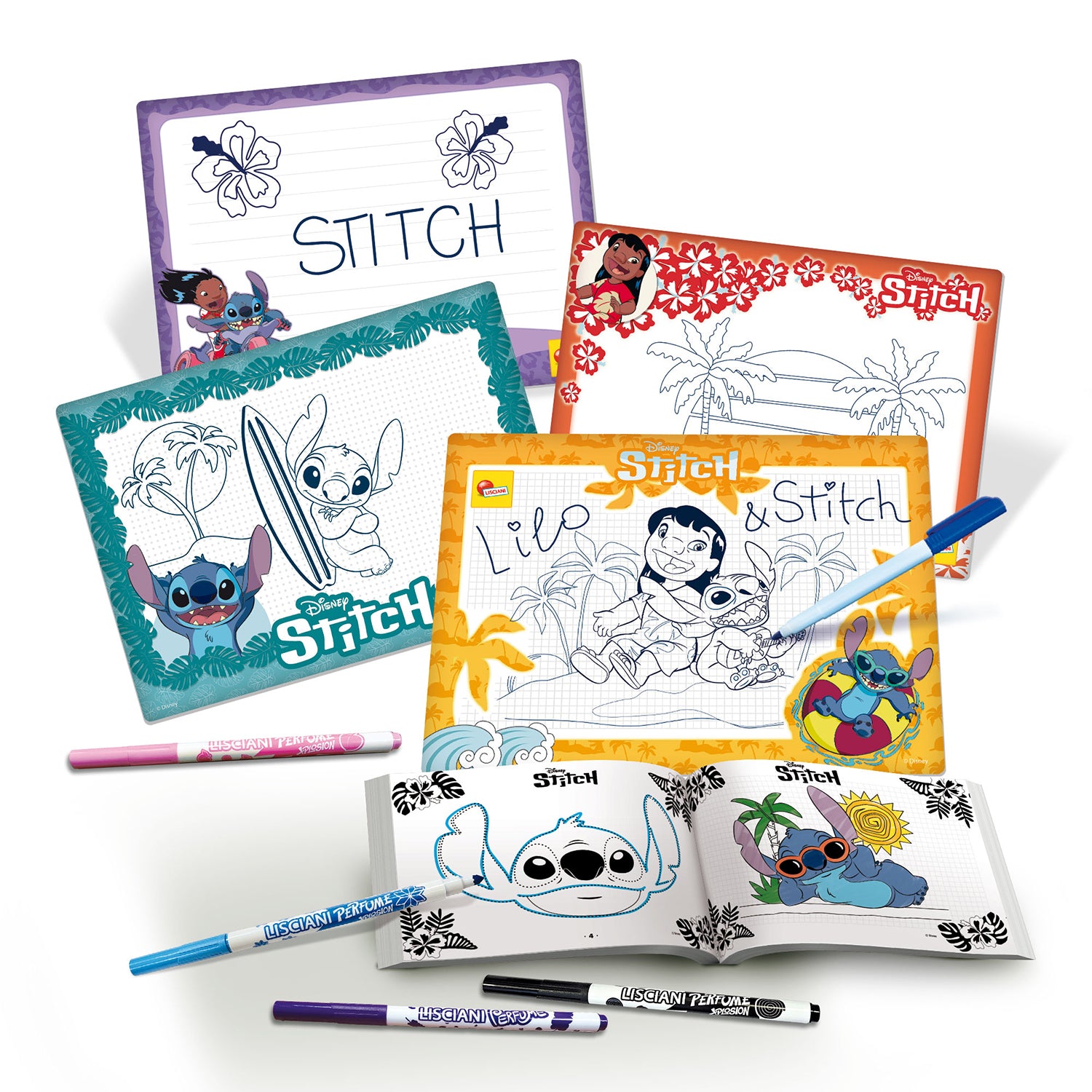 LISCIANI - Disney Stitch Scuola di Disegno - Kit Creativo Bambini