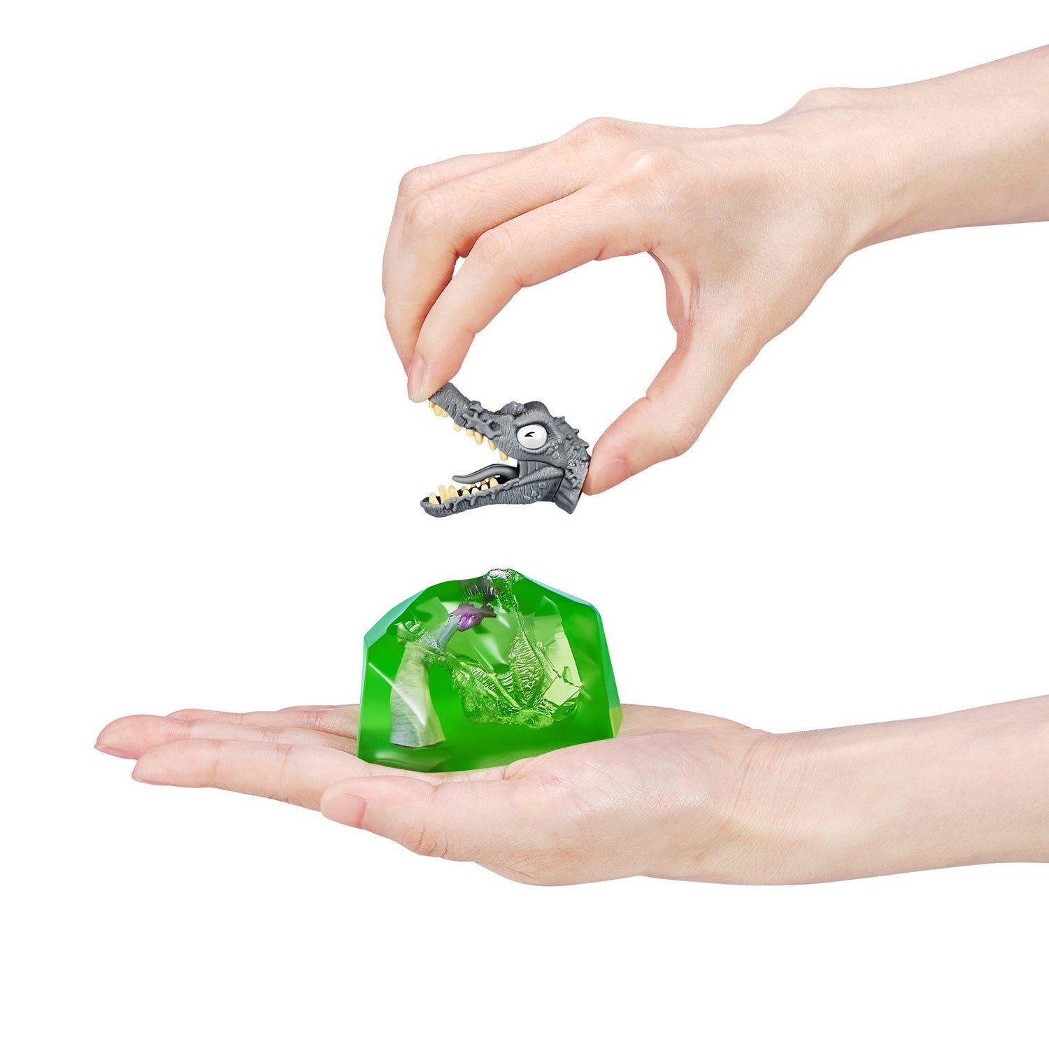 ZURU - Smashers Mini Jurassic Light Up Dino Egg - Uovo con Dinosauro Luminoso e Sorprese