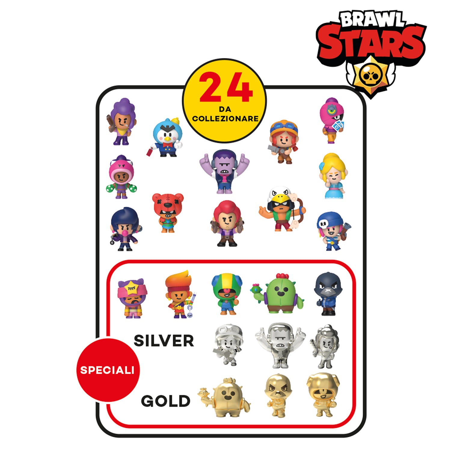 MAGGIO 3 - Brawl Stars Set 5 Personaggi Collezionabili - 24 da Collezionare