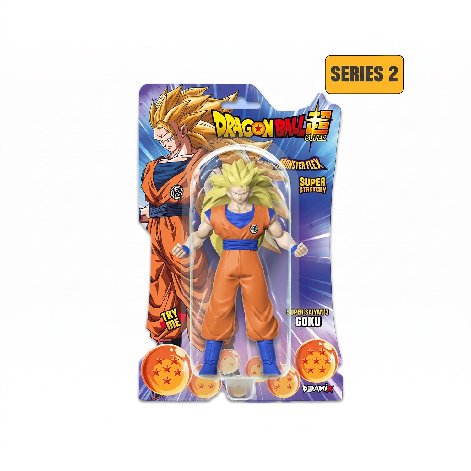 DIRAMIX - Monsterflex Dragon Ball Super Serie 2 Action Figure Super Elastiche