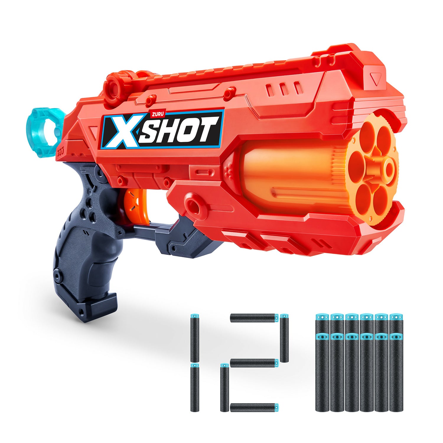 ZURU - XShot Excel Reflex 6 pistola con 12 dardi giocattolo