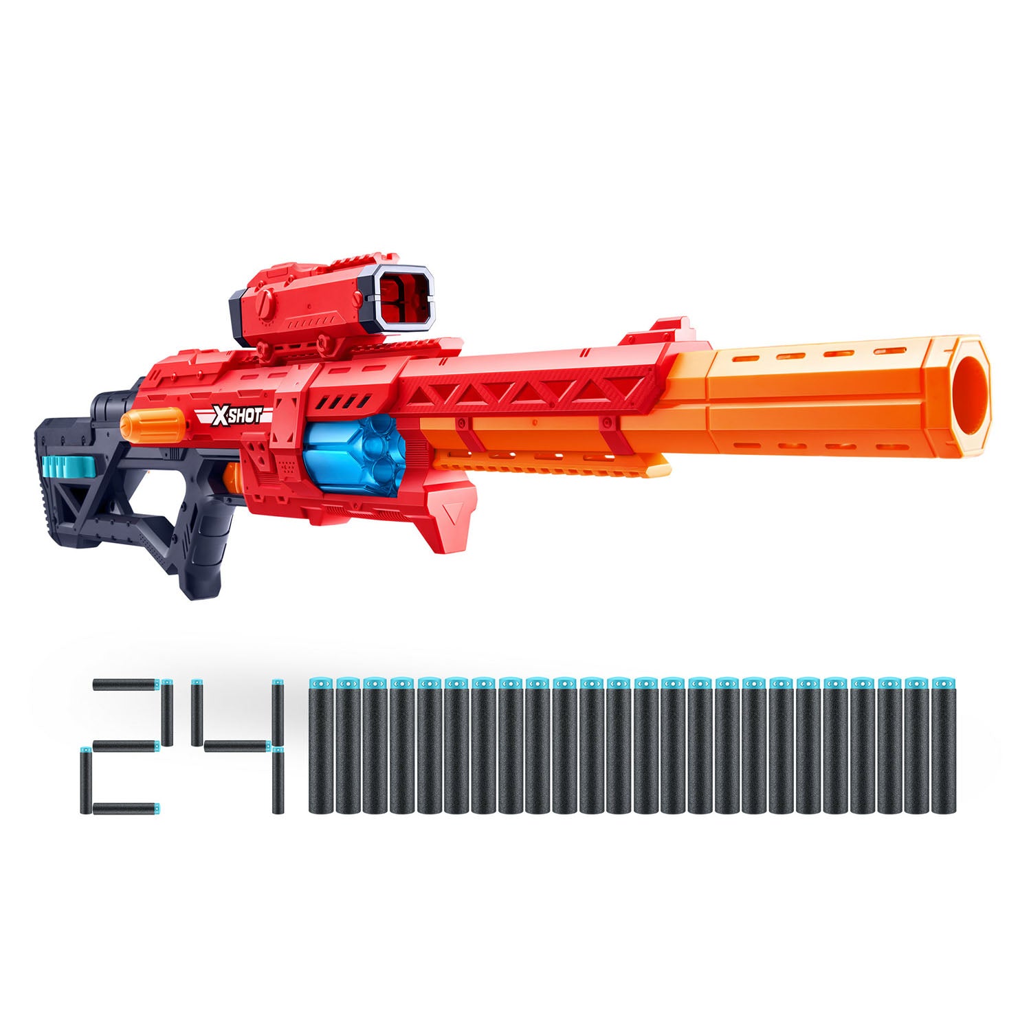 ZURU - XShot Ranger X8 Blaster con 24 Dardi inclusi
