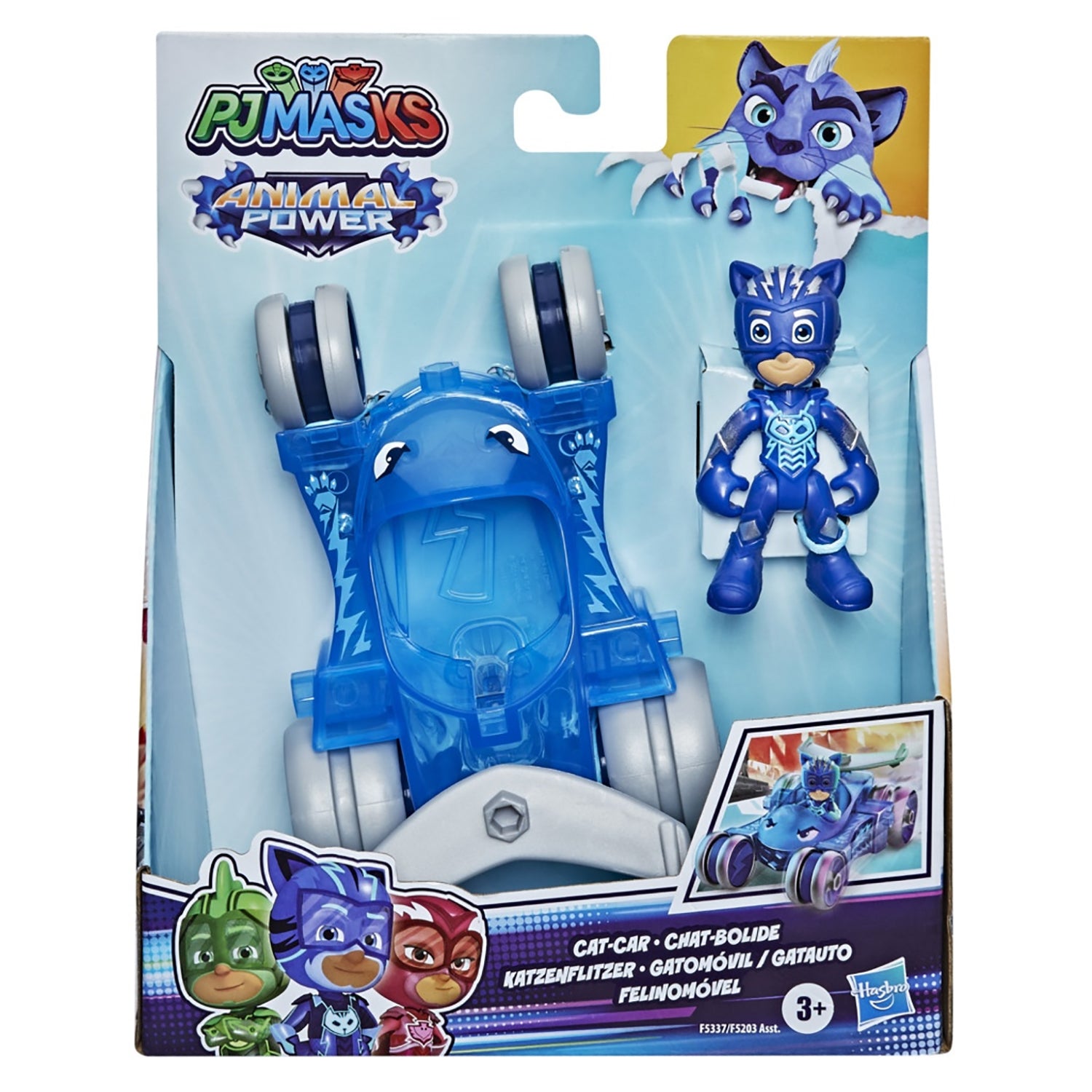 HASBRO - PJ Masks Animal Power Veicoli con Personaggio