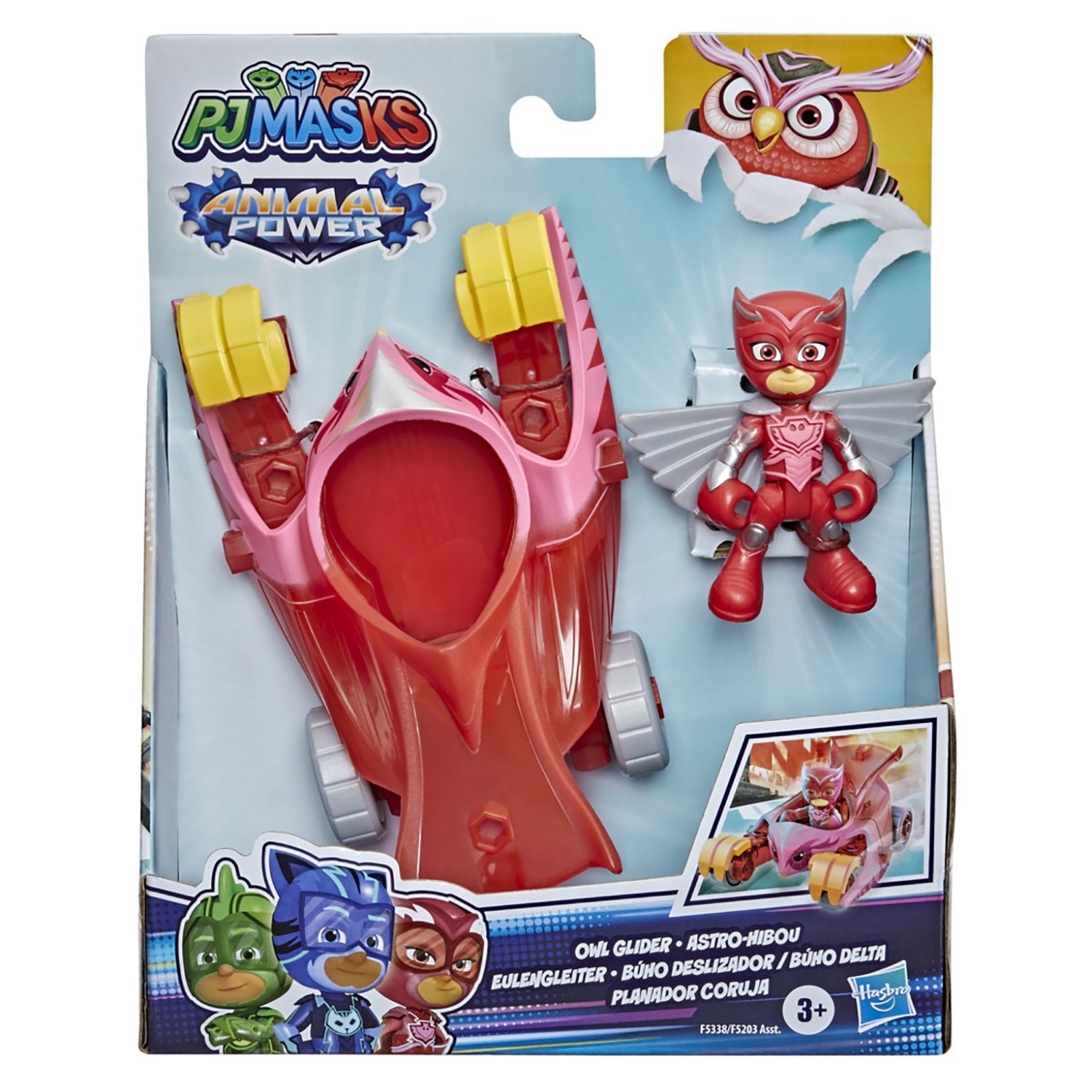 HASBRO - PJ Masks Animal Power Veicoli con Personaggio