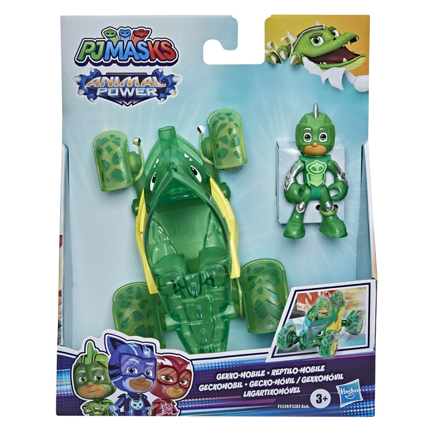 HASBRO - PJ Masks Animal Power Veicoli con Personaggio