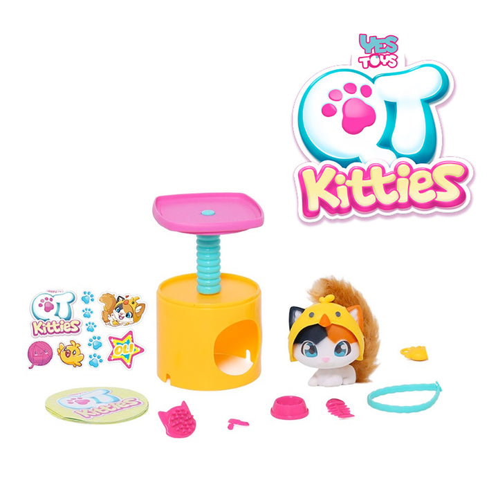 HAPPYLINE TOYS - QT Kitties Gattini peluche collezionabili con sorprese