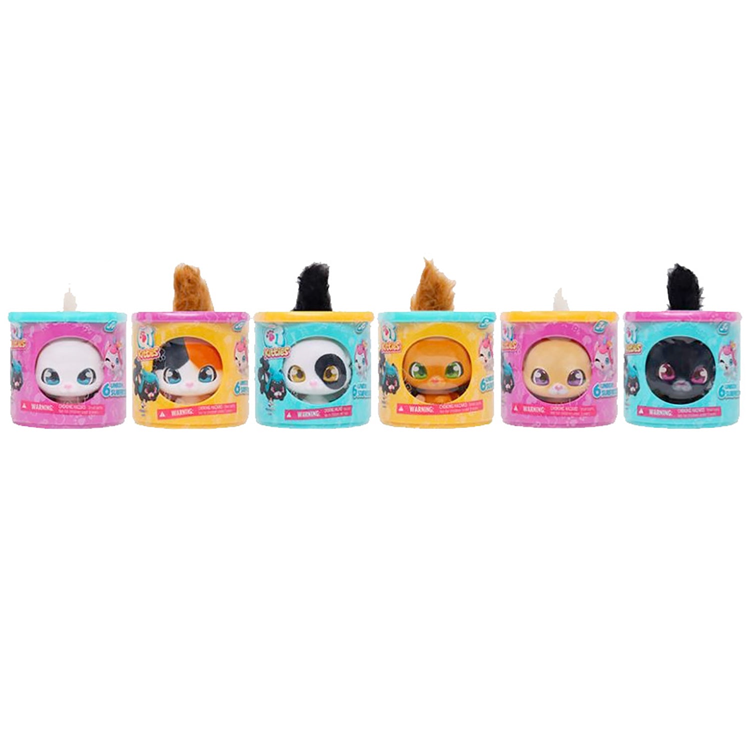 HAPPYLINE TOYS - QT Kitties Gattini peluche collezionabili con sorprese