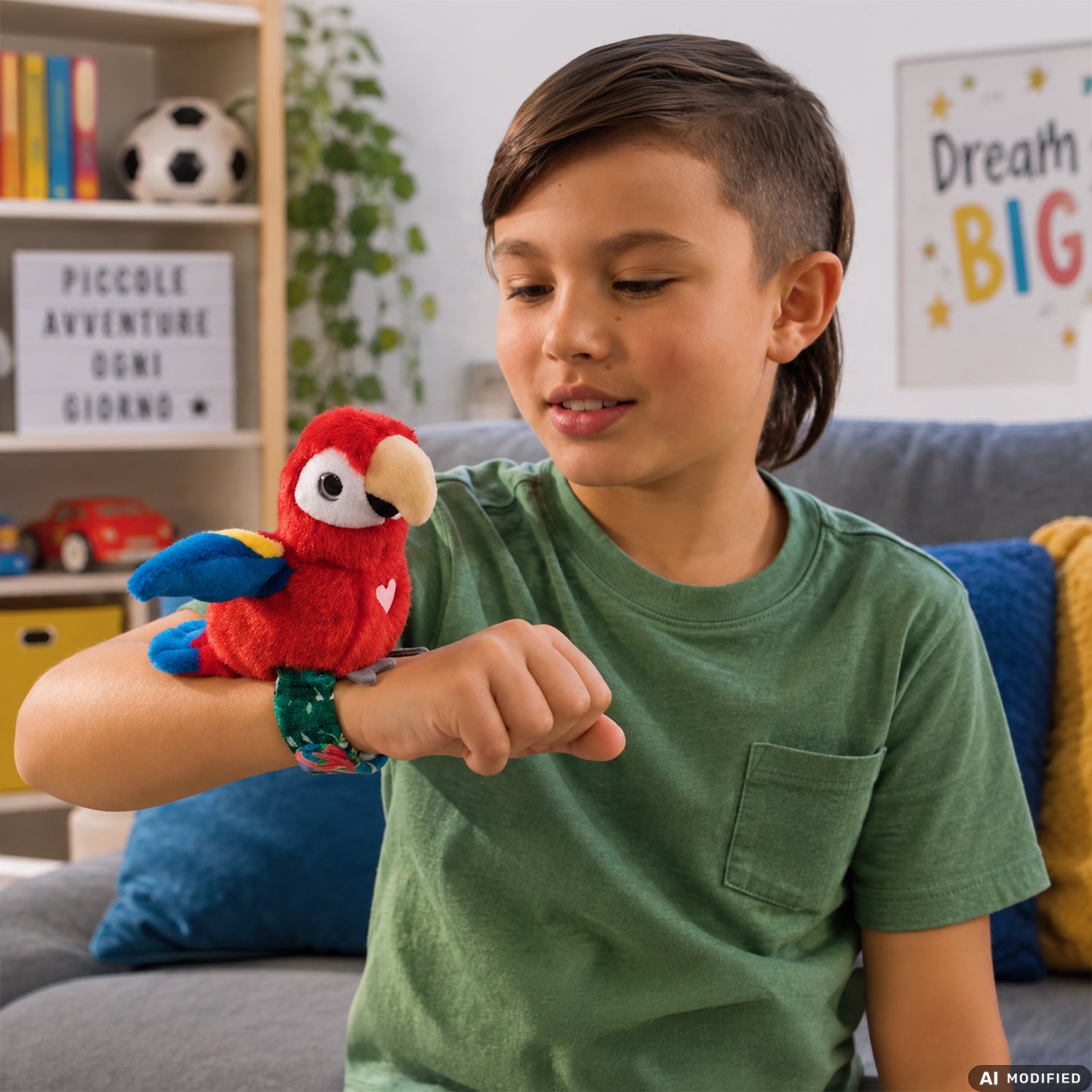YES TOYS - Happy Yappers Uccellino Parlante Interattivo da Polso con Bracciale Serie 2 18+ Mesi