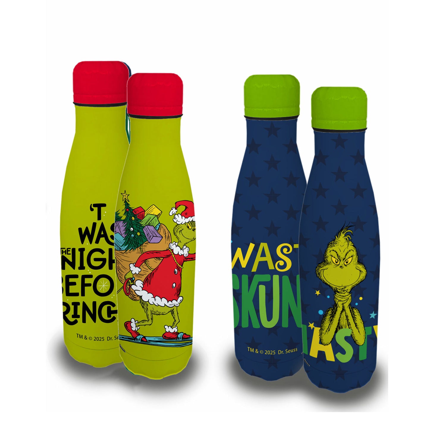 CORIEX - Borraccia Termica Grinch in Acciaio Inox 500 ml - Licenza Ufficiale The Grinch Dr. Seuss