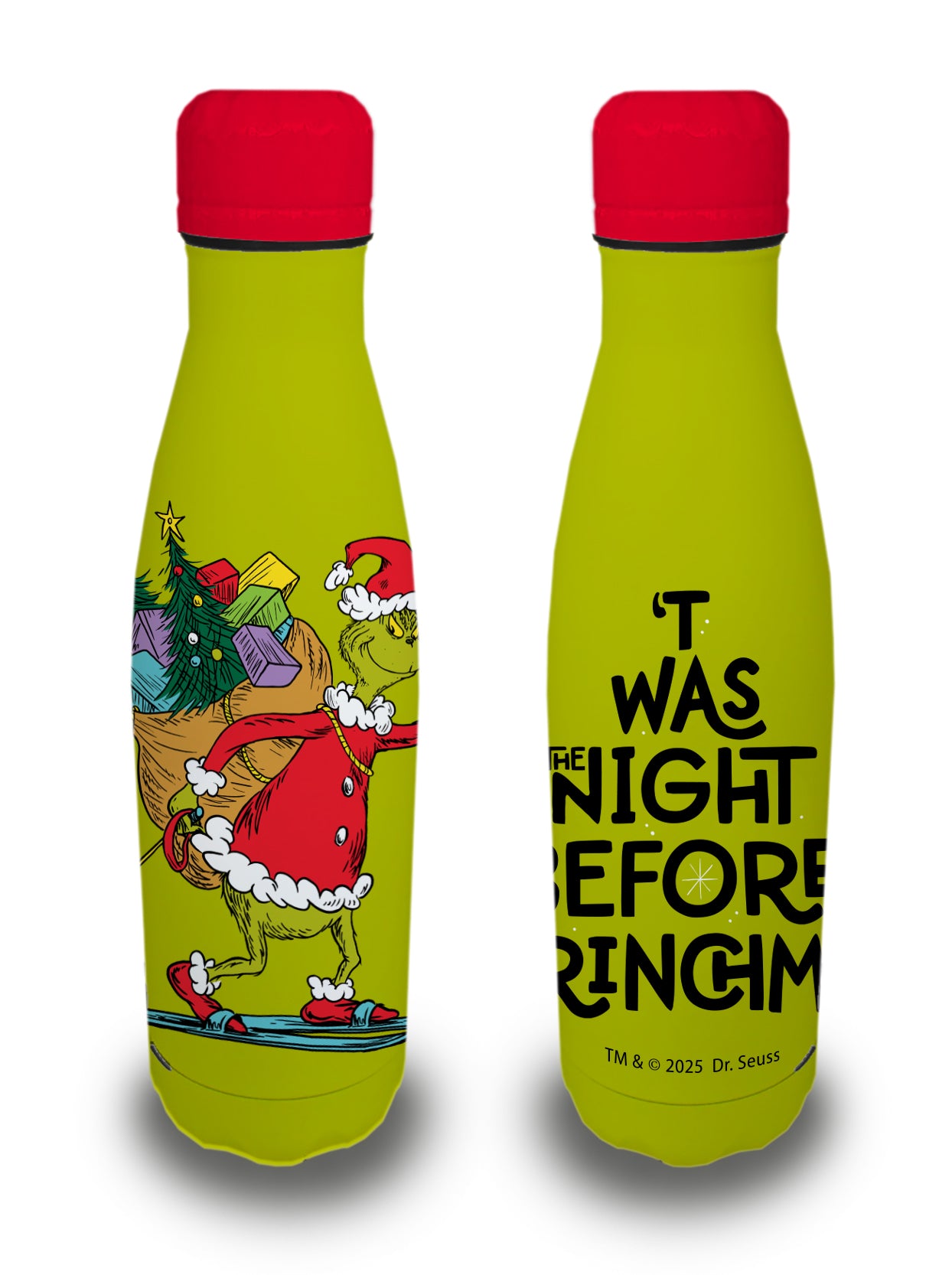 CORIEX - Borraccia Termica Grinch in Acciaio Inox 500 ml - Licenza Ufficiale The Grinch Dr. Seuss