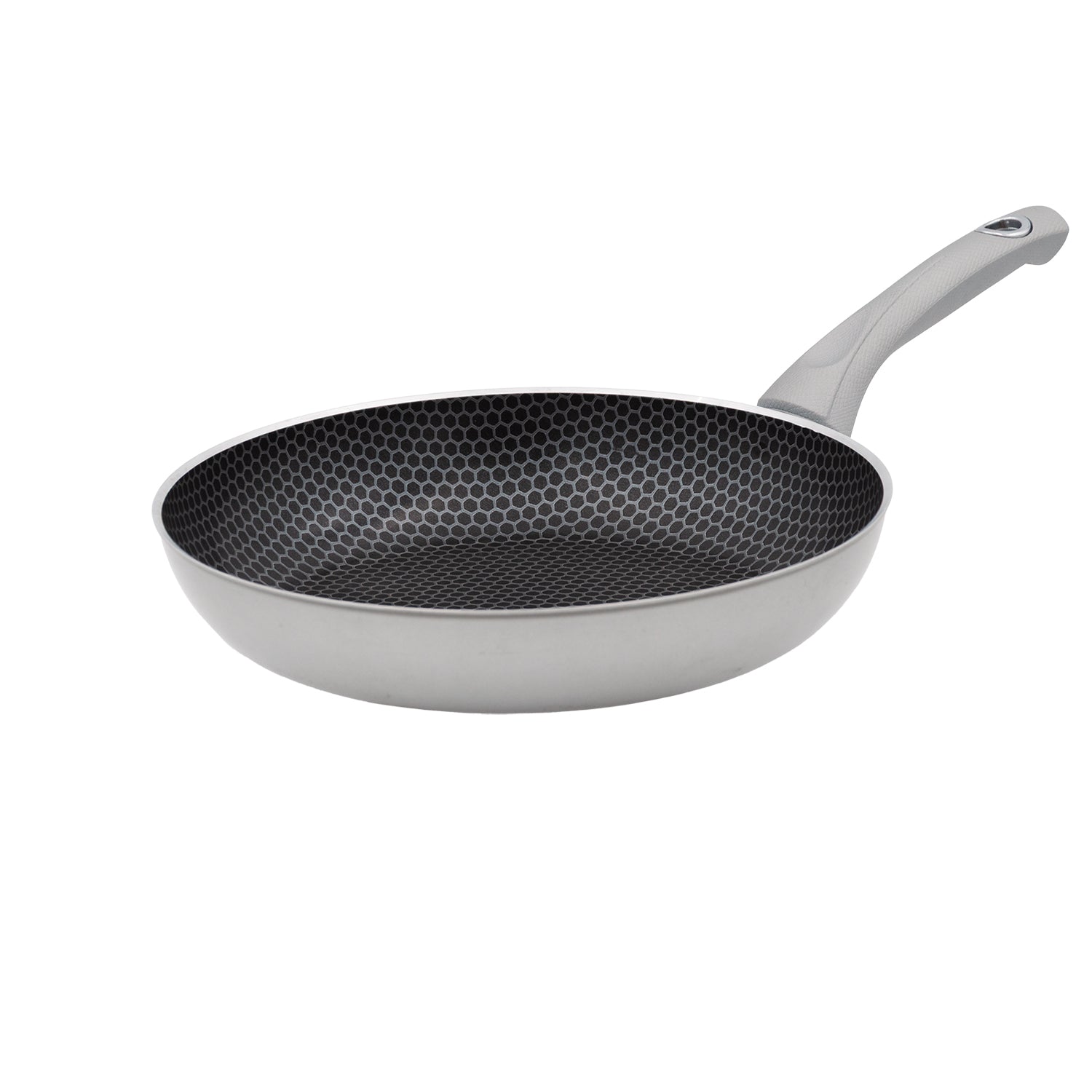 ACCADEMIA MUGNANO - Padella Alta Linea Bee Antiaderente Nido d’Ape diametro 24 cm - Fondo AM Professional Induction