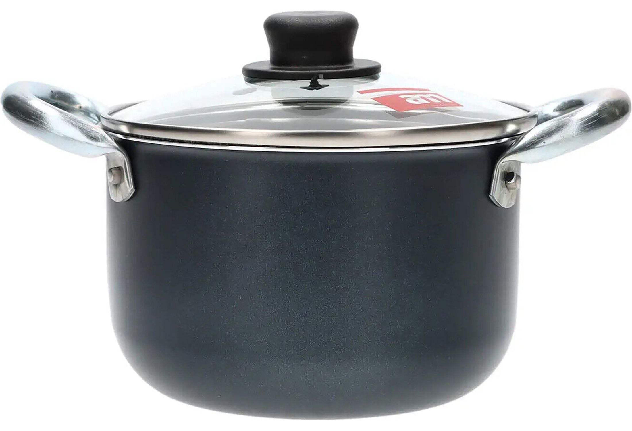 ACCADEMIA MUGNANO - Casseruola 2 manici con coperchio in vetro Linea Granito - diametro 16 cm