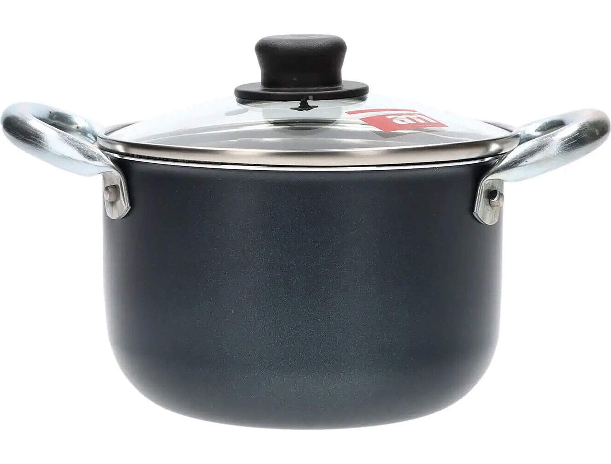 ACCADEMIA MUGNANO - Pentola 2 manici con coperchio in vetro Linea Granito - diametro 14 cm